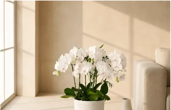 Phalaenopsis Orchid (White)