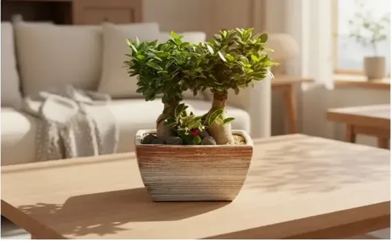 Ginseng Ficus (Twin Trunk)