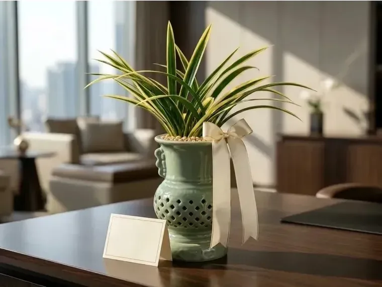 Taeyanggeum Cymbidium (Carved Pot)
